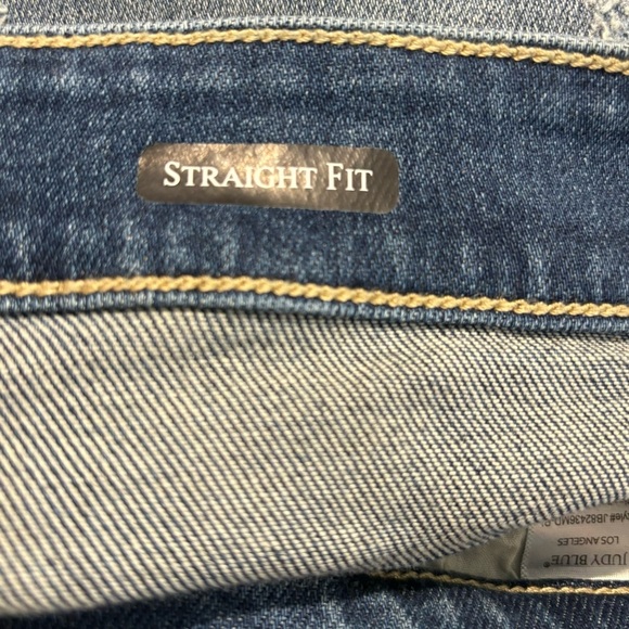JUDY BLUE Sz 18W Jeans Distressed Raw Hem Straight Leg High Rise Mid-Wash NEW - Picture 16 of 16